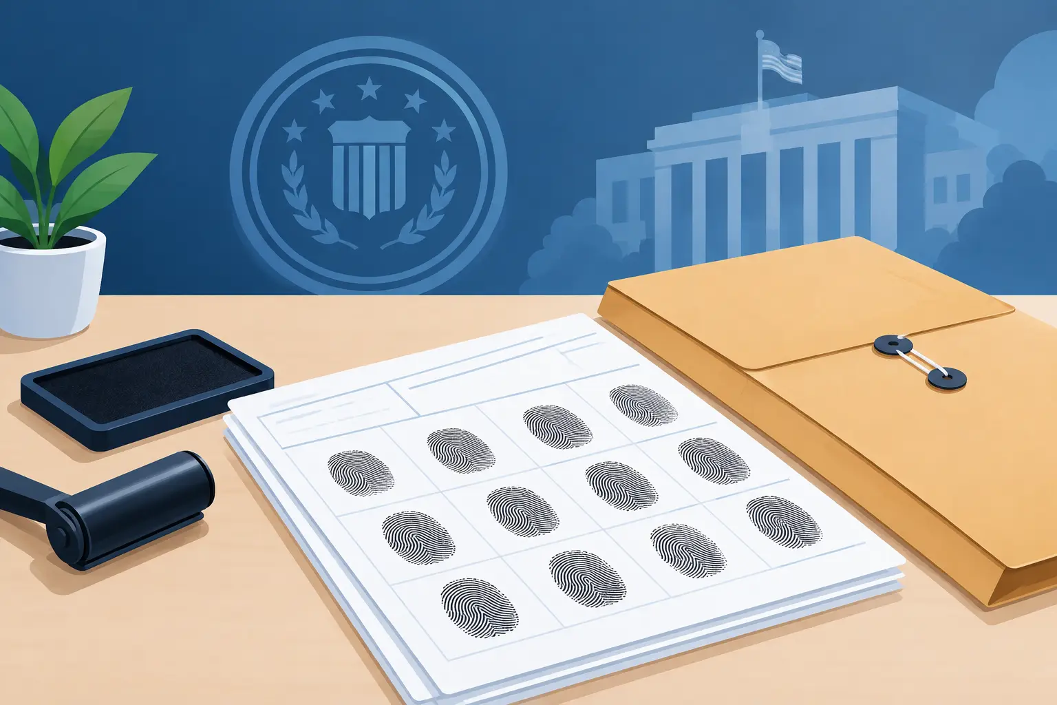 Prepare an FBI Fingerprint Package Correctly